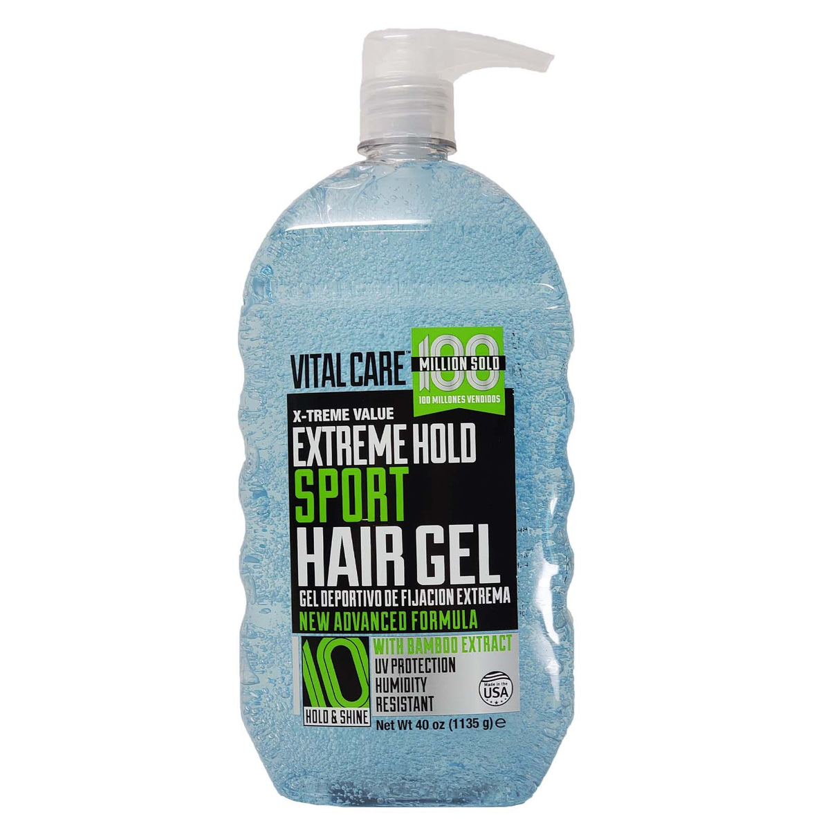 Vital Care Extreme Hold Sport Gel Super Value with Pump - 40oz