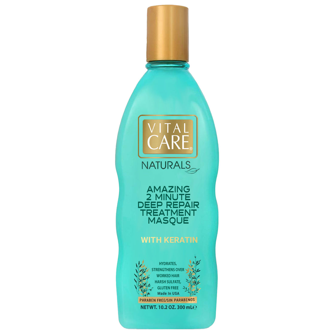 Vital Care Naturals Amazing 2 Minute Deep Repair Masque with Keratin - 10.2oz
