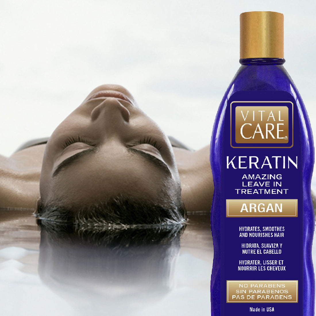 Vital Care Keratin Amazing Leave In Treatment Argan - 10.2oz