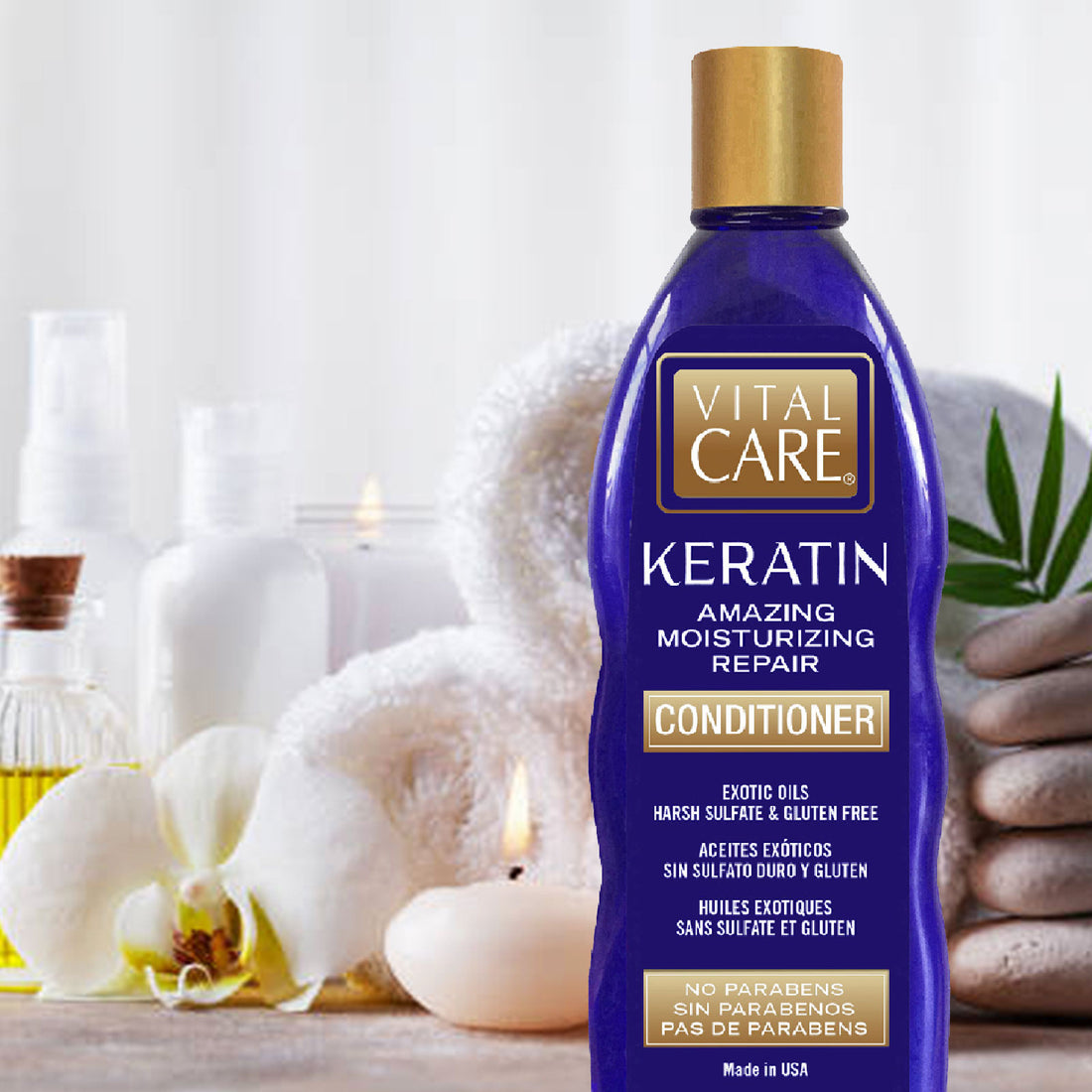 Vital Care Keratin Amazing Moisturizing Repair Conditioner - 10.2oz
