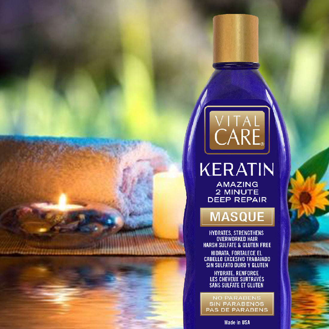 Vital Care Keratin 2 Min Repair Masque - 10.2oz