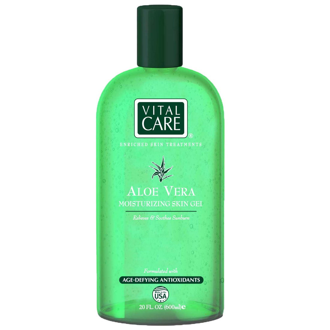 Vital Care Aloe Vera Moisturizing Skin Gel - 20oz (Two pack)