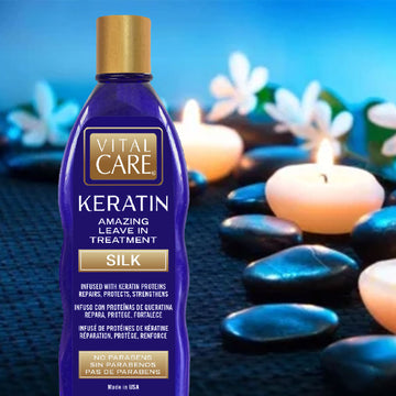 Vital Care Keratin Amazing Leave In Treatment Silk - 10.2oz