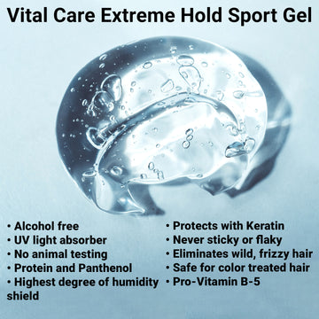 Vital Care Extreme Hold Sport Gel Super Value with Pump - 40oz  (Four pack)